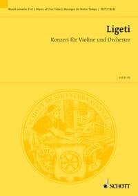 Ligeti: Violin Concerto (Study Score) published by Schott