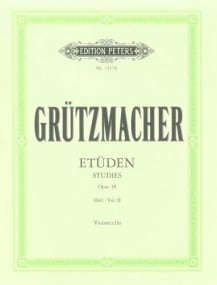 Grutzmacher: 24 Studies Opus 38 Volume 2 for Cello published by Peters