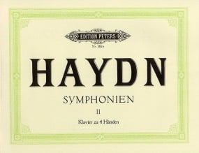 Haydn: 12 Symphonies Volume 2 for Piano Duet published by Peters
