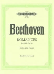 Beethoven: Two Romances Opus 40 & 50 arranged for Viola published by Peters