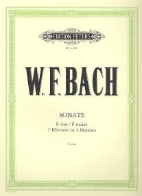 W F Bach: Sonata in F for Two Pianos published by Peters