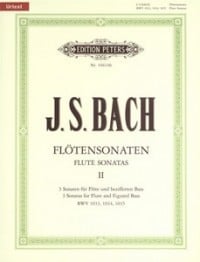 Bach: Sonatas Volume 2 for Flute published by Peters