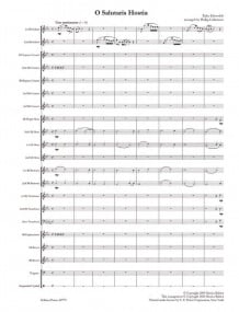 Esenvalds: O Salutaris Hostia for Brass Band published by Peters - Score & Parts