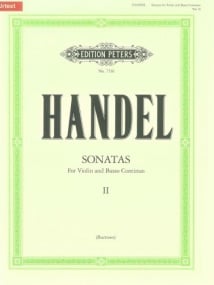 Handel: Sonatas Volume 2 for Violin and Bass Continuo published by Peters Edition