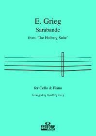Grieg: Sarabande from the 'Holberg Suite' for Cello published by Fentone