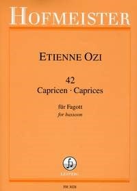 Ozi: 42 Caprices for Bassoon published by Hofmeister