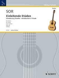 Sor: Introductory Studies Opuss 60 for Guitar published by Schott