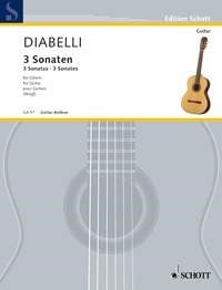 Diabelli: 3 Sonatas for Guitar published by Schott