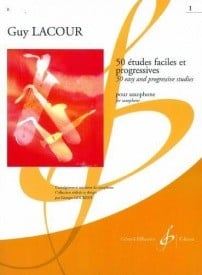 Lacour: 50 Easy and Progressive Studies Book 1 for Saxophone published by Billaudot