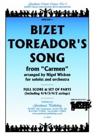 Bizet: Toreador's Song (arr.Wicken) Orchestral Set published by Goodmusic