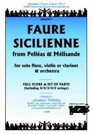 Faure: Sicilienne Orchestral Set published by Goodmusic