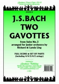Bach: Two Gavottes Suite 3 (Ling) Orchestral Set published by Goodmusic