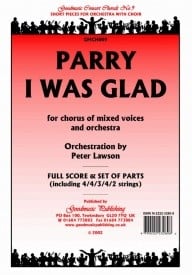Parry: I Was Glad (orch.Lawson) Orchestral Set published by Goodmusic
