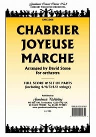 Chabrier: Joyeuse Marche (Stone) Orchestral Set published by Goodmusic