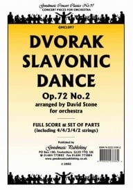 Dvorak: Slavonic Dance Op.72/2 (Stone) Orchestral Set published by Goodmusic