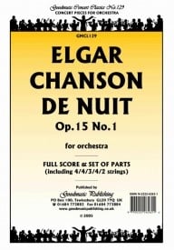 Elgar: Chanson De Nuit Orchestral Set published by Goodmusic