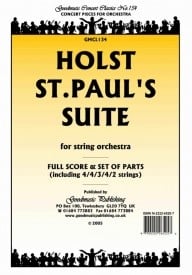 Holst: St.Paul's Suite Orchestral Set published by Goodmusic