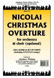 Nicolai: Christmas Overture Orchestral Set published by Goodmusic