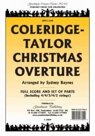 Coleridge-Taylor: Christmas Overture Orchestral Set published by Goodmusic