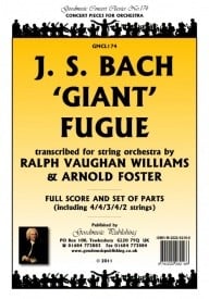 Bach: Giant Fugue (arr.RVW) Orchestral Set published by Goodmusic