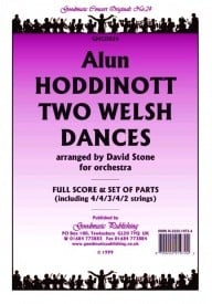 Hoddinott: Two Welsh Dances Orchestral Set published by Goodmusic