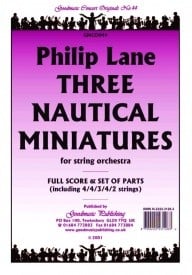 Lane: Three Nautical Miniatures Orchestral Set published by Goodmusic