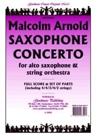 Arnold: Saxophone Concerto (arr.Ellis) Orchestral Set published by Goodmusic