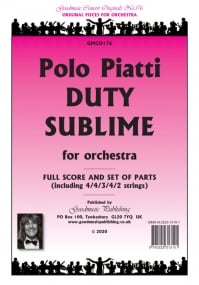 Piatti: Duty Sublime Orchestral Set published by Goodmusic