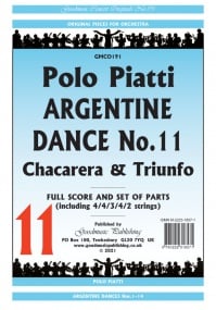 Piatti: Argentine Dance No 11 (Chacarera & Triunfo) Orchestral Set published by Goodmusic