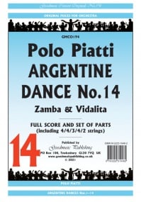 Piatti: Argentine Dance No 14 (Zamba & Vidalita) Orchestral Set published by Goodmusic