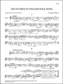 Vaughan-Williams: 6 Studies in English Folksong for Horn in F published by Stainer and Bell