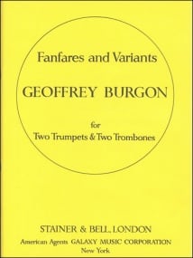 Burgon: Fanfares and Variants for Brass Ensemble published by Stainer and Bell