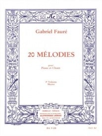 Faure: 20 Mlodies for Mezzo Volume 3 published by Hamelle