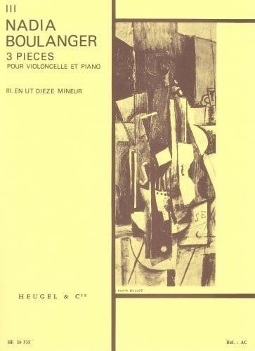 Boulanger: 3 Pices No. 3 in C# minor for Cello published by Heugel