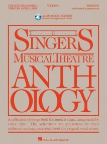 Singers Musical Theatre Anthology 1 Soprano published by Hal Leonard (Book/Online Audio)