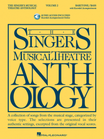 Singers Musical Theatre Anthology 2 Baritone/Bass published by Hal Leonard (Book/Online Audio)