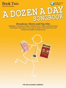 A Dozen A Day Songbook: Book 2 - Early Intermediate for Piano published by Willis (Book/Online Audio)