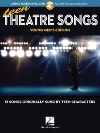 Teen Theatre Songs: Young Men's Edition published by Hal Leonard (Book/Online Audio)