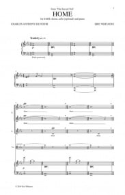 Whitacre: Home SATB published by Shadow Water