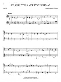 Christmas Carols for Violin Duet published by Hal Leonard