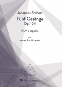 Brahms: Fnf Gesnge Opus 104 SAM published by Hal Leonard