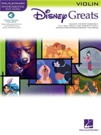 Disney Greats - Violin published by Hal Leonard (Book/Online Audio)