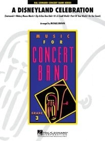 A Disneyland Celebration for Concert Band/Harmonie published by Hal Leonard - Set (Score & Parts)