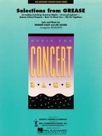 Selections From Grease for Concert Band/Harmonie published by Hal Leonard - Set (Score & Parts)