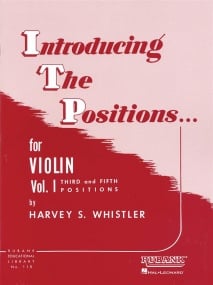 Whistler: Introducing the Positions Volume 1 for Violin published by Rubank