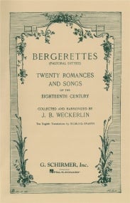 Bergerettes (Pastoral Ditties) published by G Schirmer