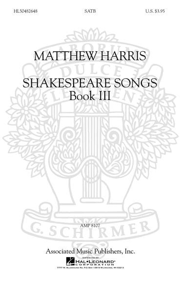 Harris: Shakespeare Songs Volume 3 SATB published by Hal Leonard