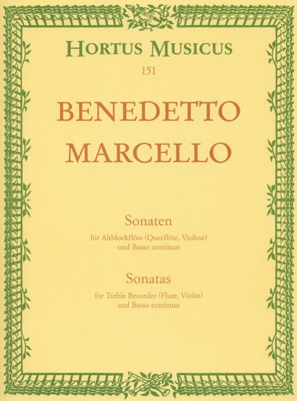 Marcello: Sonatas Opus 2/1 & 2 published by Barenreiter
