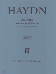 Haydn: Sonata in G Hob XV:32 for Violin published by Henle