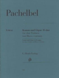 Pachelbel: Canon & Gigue for 3 violins and  bass continuo published by Henle